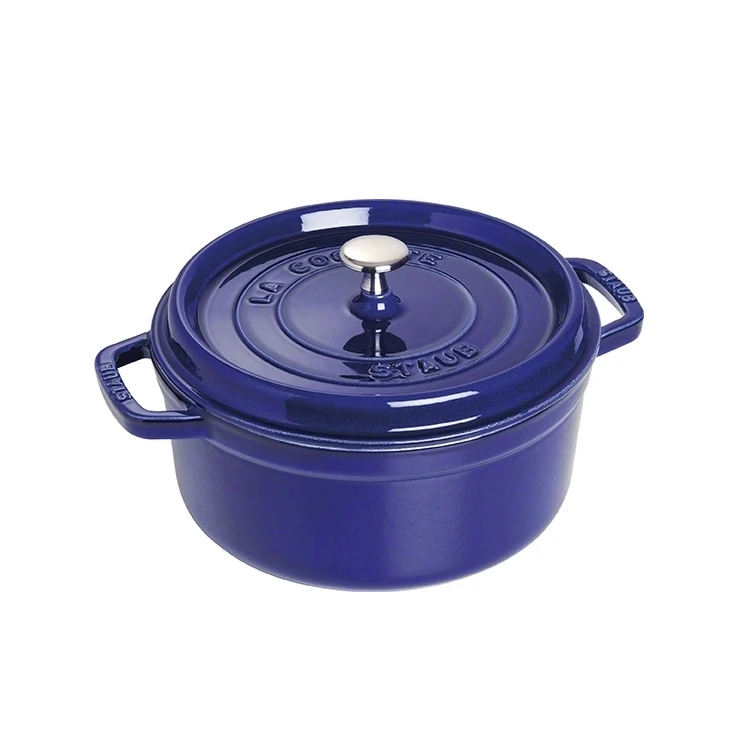 Staub Ronde Braadpan In Gietijzer, Drie Lagen Emaille 5,2 L 1 Staub Ronde Braadpan In Gietijzer, Drie Lagen Emaille 5,2 L