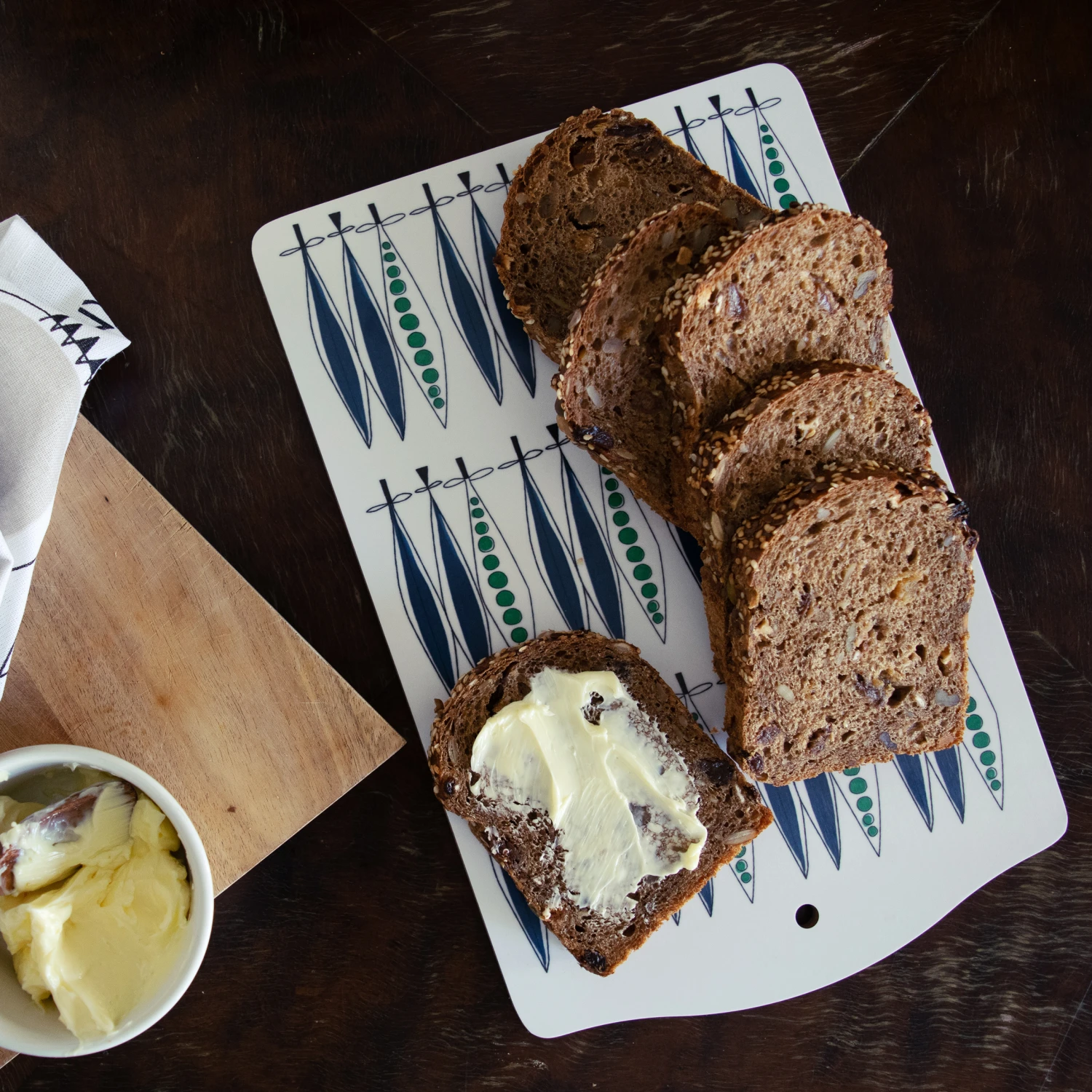 Picknick Snijplank Erwten 20x30 Cm 2 Picknick Snijplank Erwten 20x30 Cm - Afbeelding 2