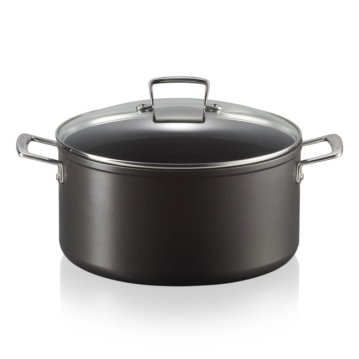 Le Creuset Braadpan Met Glazen Deksel 1 Le Creuset Braadpan Met Glazen Deksel