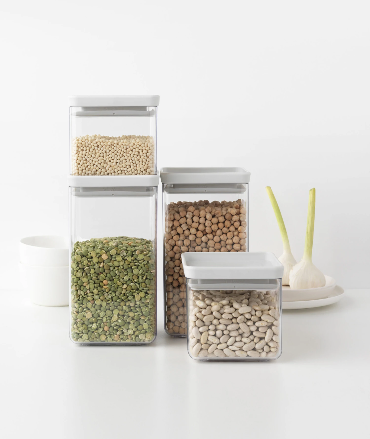 Brabantia TASTY+ Vierkante Opbergpot Set 3 Brabantia TASTY+ Vierkante Opbergpot Set - Afbeelding 3