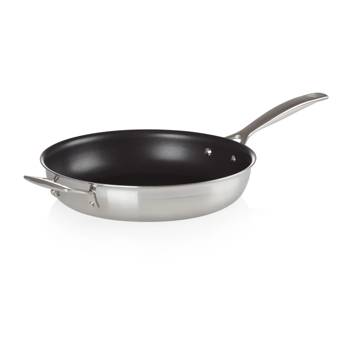Le Creuset 3-Ply Non-stick Koekenpan Hulphandvat 1 Le Creuset 3-Ply Non-stick Koekenpan Hulphandvat