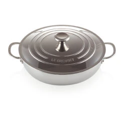 Le Creuset Signature 3-Ply Lage Braadpan Met Deksel