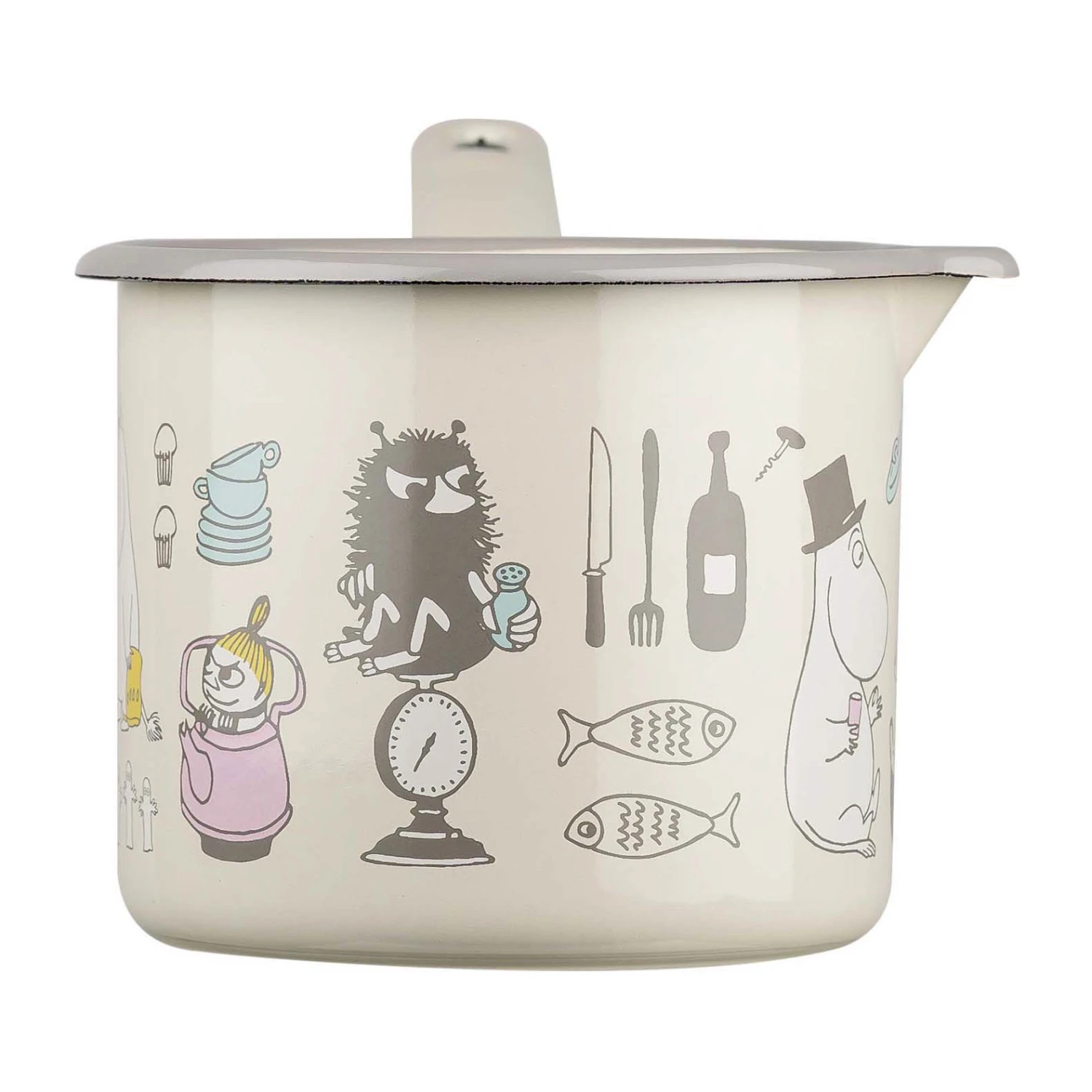 Muurla Moomin Bon Appétit Steelpan 1,3 Liter 2 Muurla Moomin Bon Appétit Steelpan 1,3 Liter - Afbeelding 2