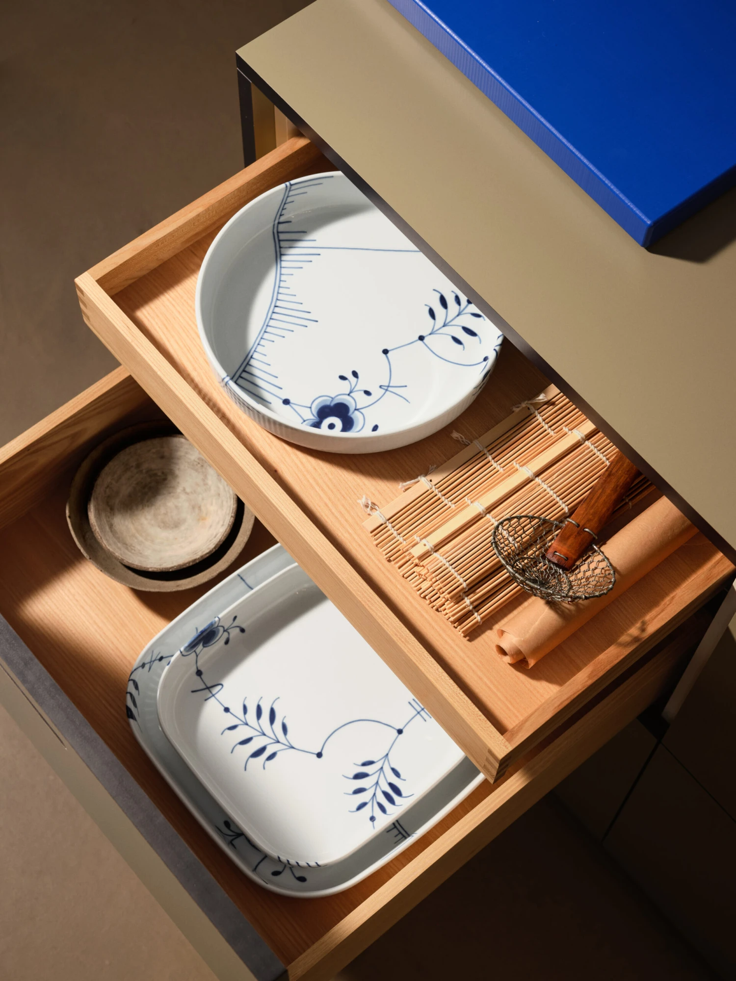 Royal Copenhagen Blue Fluted Mega Ovenschaal Vierkant 6 Royal Copenhagen Blue Fluted Mega Ovenschaal Vierkant - Afbeelding 6