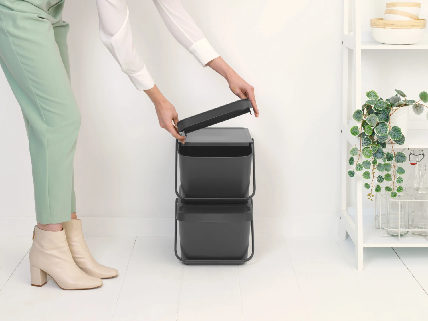 Brabantia Sort & Go Stapelbare Afvalemmer 20 L 5 Brabantia Sort & Go Stapelbare Afvalemmer 20 L - Afbeelding 5