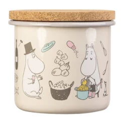 Muurla Moomin Emaillen Pot Met Kurkdeksel 1,3 L